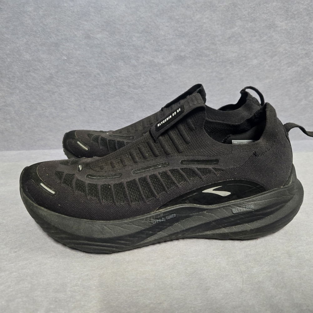 Brooks Glycerin 22 SE Black / Chrome Slip On Running Shoes Men's Size 11